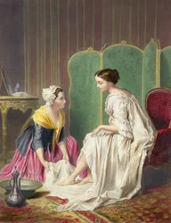 Maid Washing Her Mistress